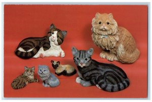 1960 Cats Nowell Molds Animals Bowie Pricelist MD Persian Siamese Postcard