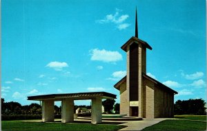 Vintage Postcard Place Of Mediation, Eisenhower Center, Abilene, Kansas