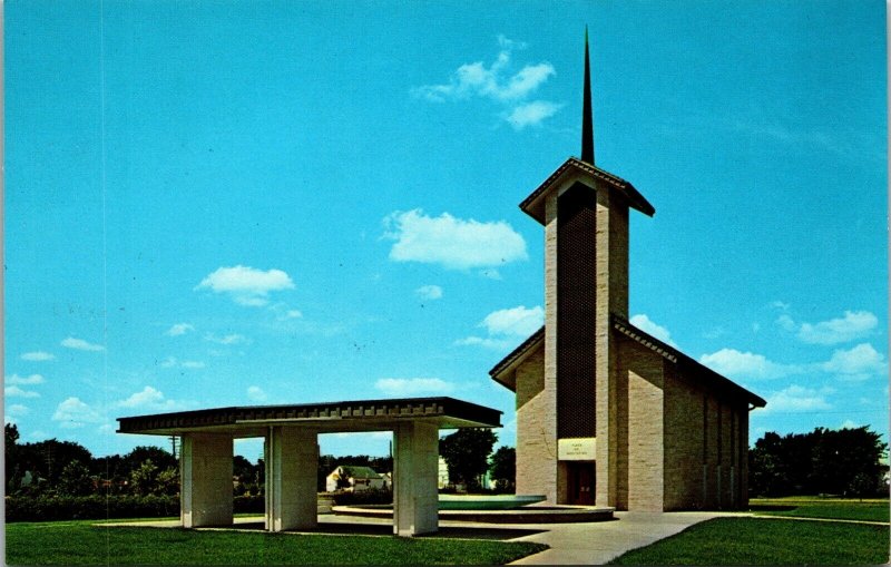 Vintage Postcard Place Of Mediation, Eisenhower Center, Abilene, Kansas