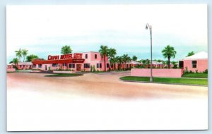 JACKSONVILLE, FL Florida ~ CAPRI RESTAURANT & Motel c1950s Roadside Postcard