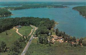 Angola Indiana Lake James Birdseye View Vintage Postcard K52742