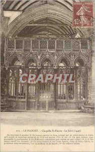 Old Postcard The Faouet Chapel St Fiacre The Jube