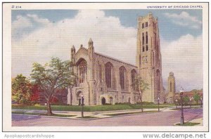 Illinois Chicago University Of Chicago Chapel 1937