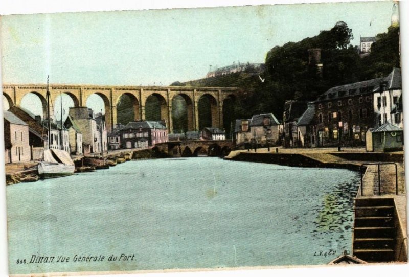 CPA ed. AQUA 868 DINAN Vue générale du Port (214487)