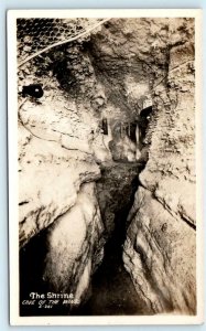 RPPC ~ THE SHRINE, Cave of the Winds near MANITOU SPRINGS, Colorado CO Postcard