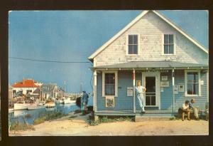 Menemsha, Martha's Vineyard, MA/Mass Postcard, Store & Post Office, Cape Cod