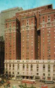 Vintage Postcard Sheraton Hotel  Grant Street Entrance Pittsburgh Pennsylvania