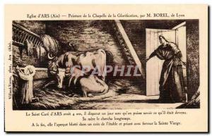 Old Postcard Ars Church painting of the chapel of the glorification M Borel L...