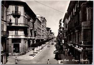 Asti Corso Dante Italy Street View Buildings Apartments Real Photo RPPC Postcard