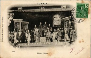 CPA AK INDOCHINA Tonkin Theatre Chinois VIETNAM (959290)