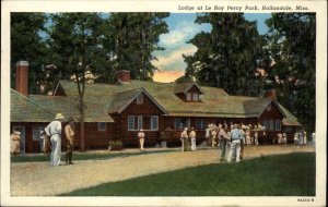 Hollandale Mississippi MS Le Roy Percy Park Lodge Vintage Postcard