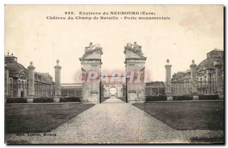 Old Postcard From Around Neuburg Chateau Du Champ De Bataille