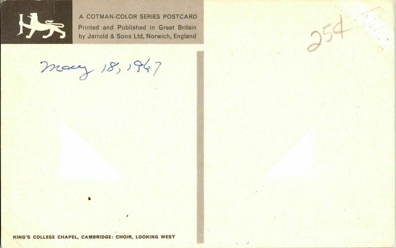 Cotman Color Series Postcard Great Britain Jarrold Sons Norwich England Postcard 