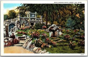 Rock Garden Near Albert Lea Minnesota MN Flower Gardens Landscapes Postcard