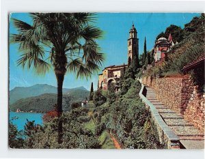 Postcard Lake of Lugano Morcote Switzerland