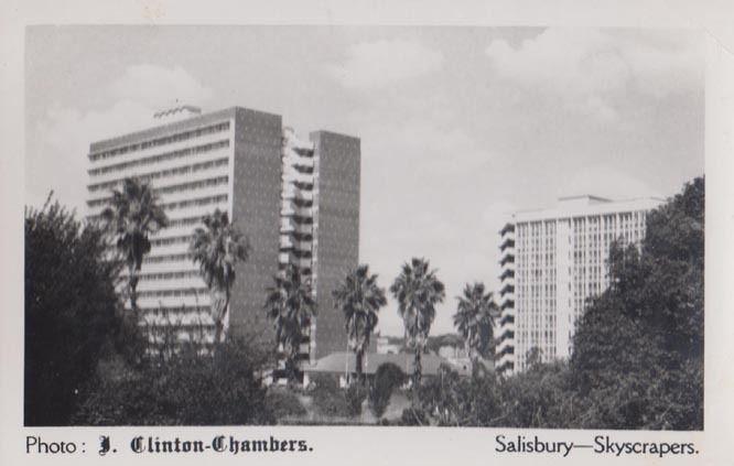 South African Salisbury Island Skyscrapers J Clinton Chambers RPC Photo Postcard