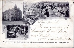 Postcard NE Lincoln - German Paper - Greetings reader of the Lincoln Free Press