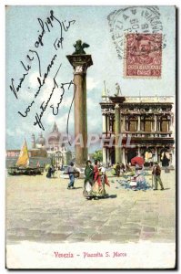 Old Postcard Venezia Marco S Piazzetta