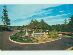 Unused Pre-1980 OLD CARS & SHERWOOD FOREST MOTEL & POOL Garberville CA u5927@