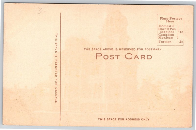 Salt Lake City Utah~Gardo House Exterior~Moon Book & Stat Co Vintage Postcard