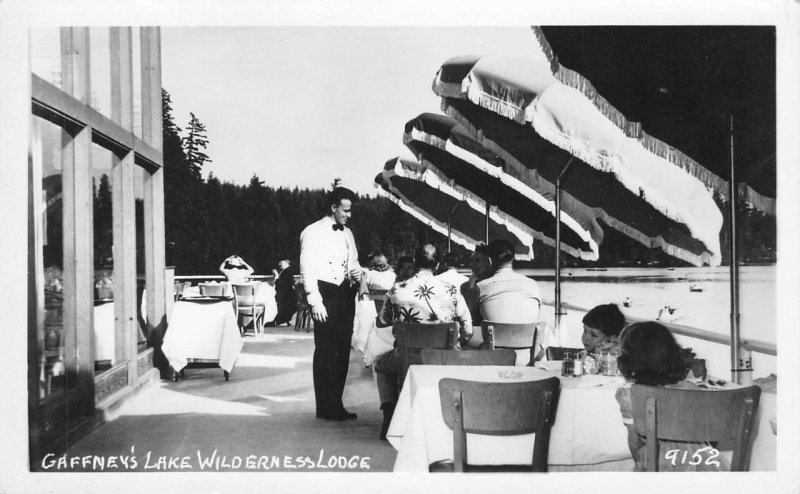 RPPC Gaffney's Lake Wilderness Lodge, Maple Valley, WA ca 1950s Vintage Postcard