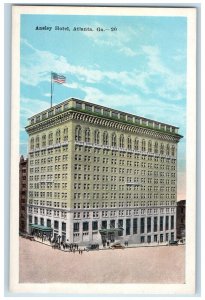 c1920's Ansley Hotel Atlanta Georgia GA Antique Unposted EC Kropp Postcard