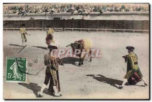 Old Postcard Bullfight Bullfight