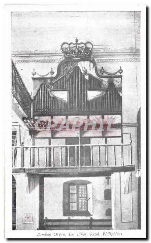 Old Postcard Bamboo Organ Las Rizal Philiphines