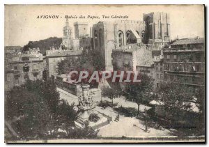 Old Postcard Avignon Palace of the Popes general view