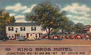 Postcard King Brothers Motel in St. Louis, Missouri~122959