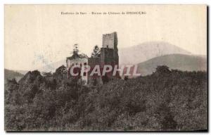 Old Postcard Surroundings Of Ruins Barr Du Chateau Spesbourg