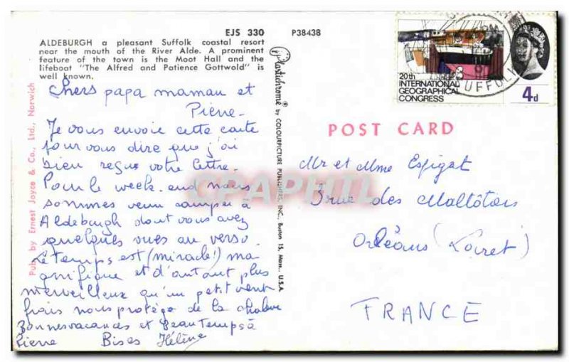Old Postcard Aldeburgh