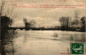 CPA Cheny - L'Armancon le 10 Fevrier 1910 FRANCE (960674)