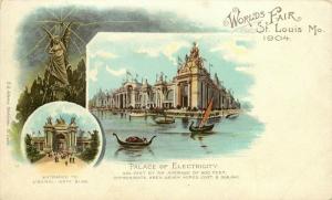 1904 World's Fair Expo Postcard St. Louis MO Multi-View Palace of Electricity