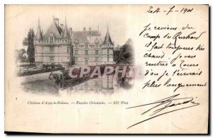 Old Postcard Chateau d'Azay le Rideau eastern facades