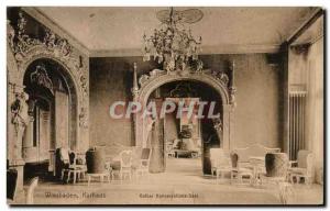 Old Postcard Wiesbaden Kurhaus Konversations Gelber Saal