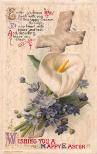 WISHING YOU A HAPPY EASTER~JOHN WINSCH GREETING POSTCARD c1911