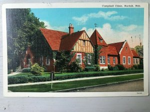 Vintage Postcard 1944 Campbell Clinic Norfolk Nebraska