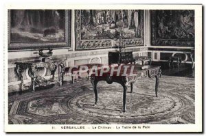 Old Postcard Versailles Chateau La Table De La Paix