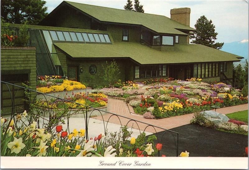 Flowers Rock Garden L.A. Bibler Kalispell Montana MT Unused Vintage Postcard D40