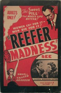 Reefer Madness 1936 directed by Louis Gasnier advertising postcard