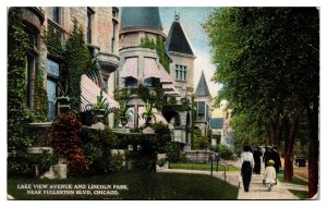 Antique Lake View Avenue and Lincoln Park, Near Fullerton Blvd, Chicago, IL
