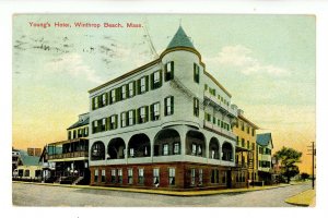 MA - Winthrop Beach. Young's Hotel  (smudges)