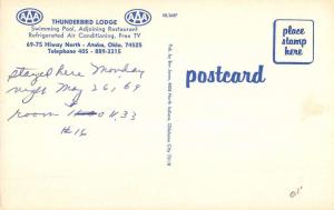 Atoka Oklahoma Thunderbird Lodge Multiview Vintage Postcard K58566
