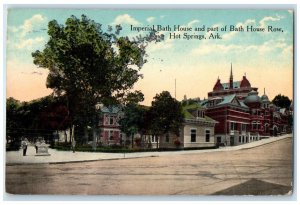 1915 Imperial Bath House Row Exterior Building Hot Springs Arkansas AR Postcard