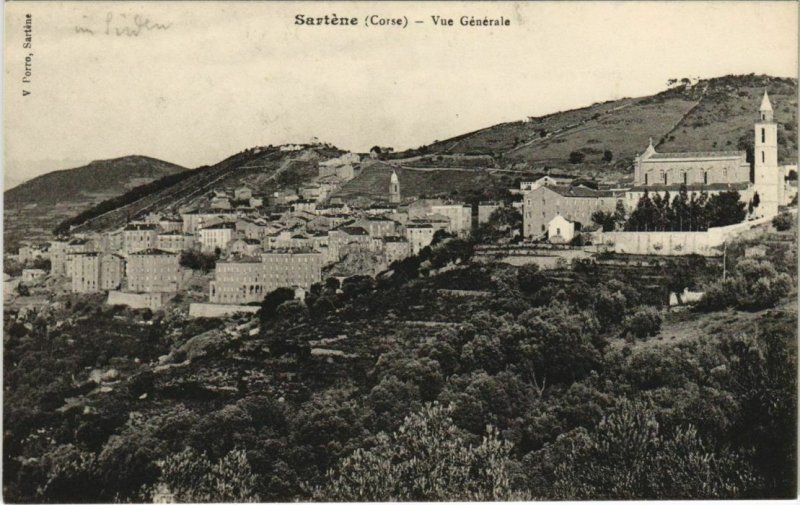 CPA Sartene vue generale CORSICA (1078049)