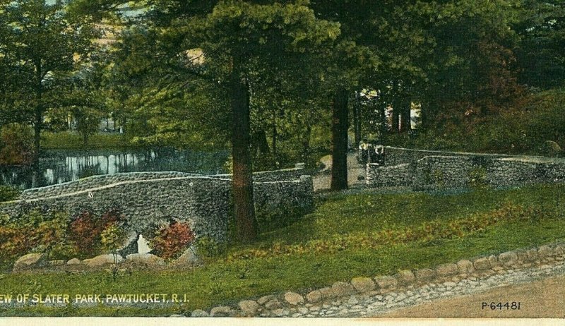 Postcard Early View of Slater Park, Pawtucket, RI.         P3