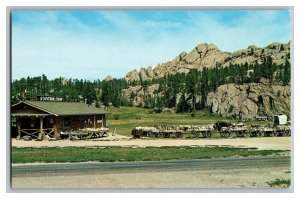 Postcard SD Golden Valley Souvenir Shop Custer South Dakota 