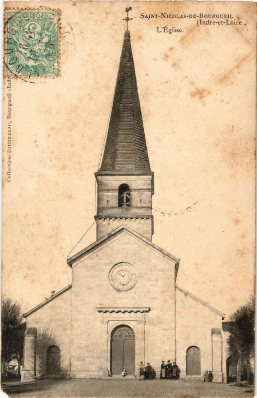 CPA St-Nicolas-de-BOURGUEIL - L'Église (253619)