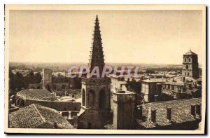 Postcard Old La Douce France Arles Bouches du Rhone Panorama Theater Antique